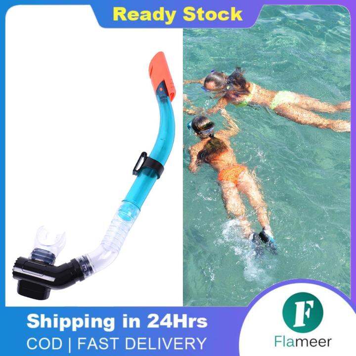 Flameer Snorkel Snorkeling Semi Dry Snorkel Scuba Diving Equipment ...