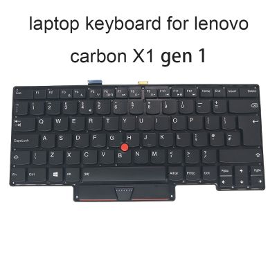 ○❆ Replacement keyboards backlit keyboard for lenovo Thinkpad Carbon X1 Gen 1 1st 2013 UK EU balck keyboard Pointer 0C02206 04Y0815