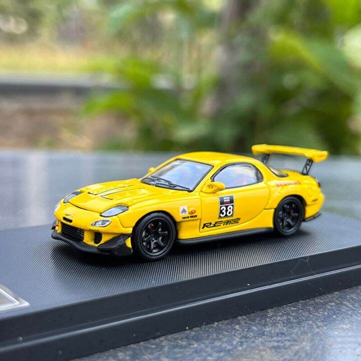 Master 1:64 RX7 FD3S RE Amemiya Modified Version Alloy Diorama Car ...