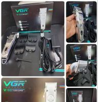 VGR ปัตตาเลี่ยนไฟฟ้าไร้สาย V-032 PROFESSIONAL HAIR CLIPPER รองหวี 4 ชิ้น พร้อมแบตเตอรี่ชาร์จไฟได้น้ำหนักเบามือ ใบมีแสตนเลส รองรับงานหนักๆได้