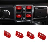 Window Lift Switch Button Decoration Cover Trim for Jeep Wrangler JL Gladiator JT 2018 2019 2020 2021 2022 2023 Car Accessories Wall Stickers Decals