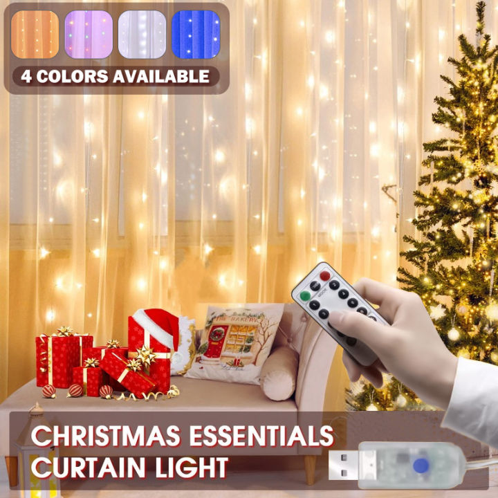 Party Decor USB LED String Light Remote Control Fairy Lamp Curtain Light