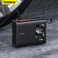 Baseus Tire Inflator Portable Car Air Compressor 250W Dual Cylinder Electric Tire Pump For Car Motorcycle Bicycle Tyre Inflation