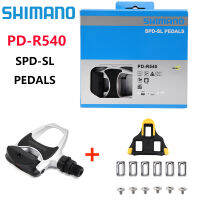 SHIMANO แป้นเหยียบจักรยานเสือหมอบ SPD-SL PD-R540,แป้นล็อกด้วยตัวเองแบบมืออาชีพพร้อม SM-SH11