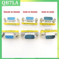 QB7LA Store DB9 9Pin Male to Male/Female to Female/Male to Female converter Mini Gender Changer Adapter RS232 Serial plug Com Connector