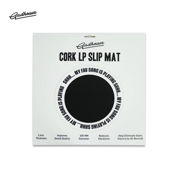 gadhousecork-lp-slip-mat-12-แผ่นรองไวนิลที่ทำให้เสียงดีและละเอียดมากขึ้นจากเดิม