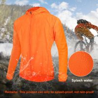 Men Cycling Jackets Hooded Windproof Waterproof Reflective Mtb Bicycle Long Sleeve Cycle Clothing Cycling Jerseys Vest Wind Coat