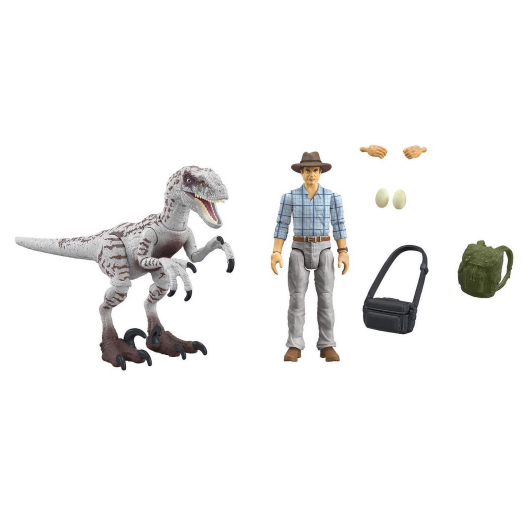 โมเดล-hammond-collection-jurassic-world-dr-alan-grant-amp-velociraptor