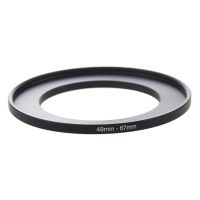 Camera Lens Filter Step Up Ring 49mm-67mm Adapter Black