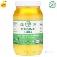 กี เนยใส ออร์แกนิก Pure Indian Foods, 100% Organic Grass-Fed Original Ghee, 15 oz (425 g) เนย ออร์แกนิก จากวัวที่เลี้ยงด้วยหญ้า