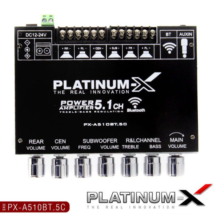 platinum-x-แอมป์จิ๋ว-บลูทูธ-แอมป์จิ๋วแรงๆ-เพาเวอร์แอมป์จิ๋วระบบ-2-0-2-1-5-1-แผงวงจร-bluetooth-ขนาดเล็กกำลังขับสูง-เพาเวอร์รถยนต์-poweramp-แอมป์รถยนต์