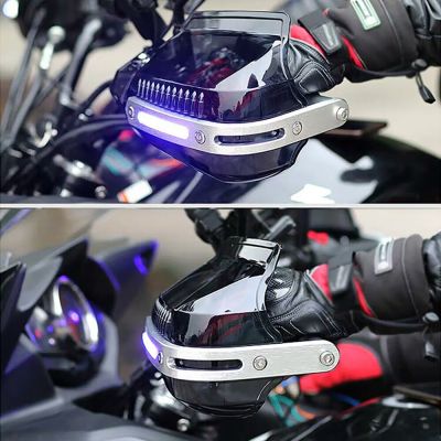 Universal Motorcycle Handguards LED Lights Handguard Protector Accessories For Honda Dio Af18 Af27 Af34 Af35 Af62 Bmw K75 F800gt