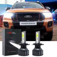 สำหรับ Ford Ranger T6 (ปี2012-2015) (ไฟหน้า)-2ชิ้นไฟหน้ารถยนต์ LED หลอดไฟหน้า12โวลต์-24โวลต์6000K สีขาว