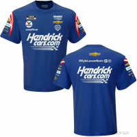 2023 New Kyle Larson #5 HendricksCars.com Sublimated Uniform Dry Fit Adult T-shirt（free custom NAME&amp;LOGO) Summer Fashion T-shirt