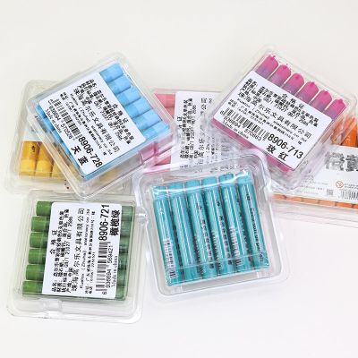 Kuelox 6Pcs Heavy Color Oil Pastel Non-Toxic Crayon Painting Graffiti Crayon Artist Students Drawing Art Supplies