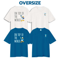 Disney Men  Donald Duck // Oversized T-Shirt //- เสื้อผู้ชายโอเวอร์ไซส์ ดิสนี่ ลายโดนัลด์ ดั๊ก สินค้าลิขสิทธ์แท้100% characters studio