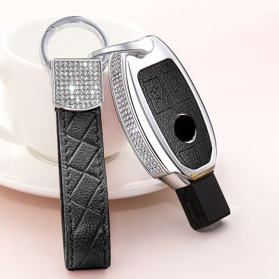 Luxury Diamond Auto Key Crystal Shell Car Smart Key Case Cover for Benz W203 W210 W211 W124 W202 W204 AMG Accessories