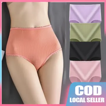 Crotchless for Women Panties High Waist Seamless Underpants Cotton