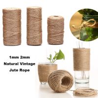 1MM 2MM Natural Vintage Jute Rope Cord String Twine Burlap DIY Crafts Gift Wrapping Jute Hemp Gardening Wedding Party Decoration 【hot】rfagyz