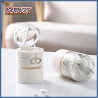 KANNERT ที่เก็บเครื่องบดแบบ4 In 1,เครื่องแยกยาเม็ดที่ตัดยาสร้างสรรค์สำหรับการเดินทาง