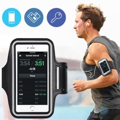 ✇✎ New Running Sports Phone Case Arm band For iPhone 14 13 Pro Max XR 6 7 8 Plus Samsung Note 20 10 S9 Maximum Capacity of 7 inches