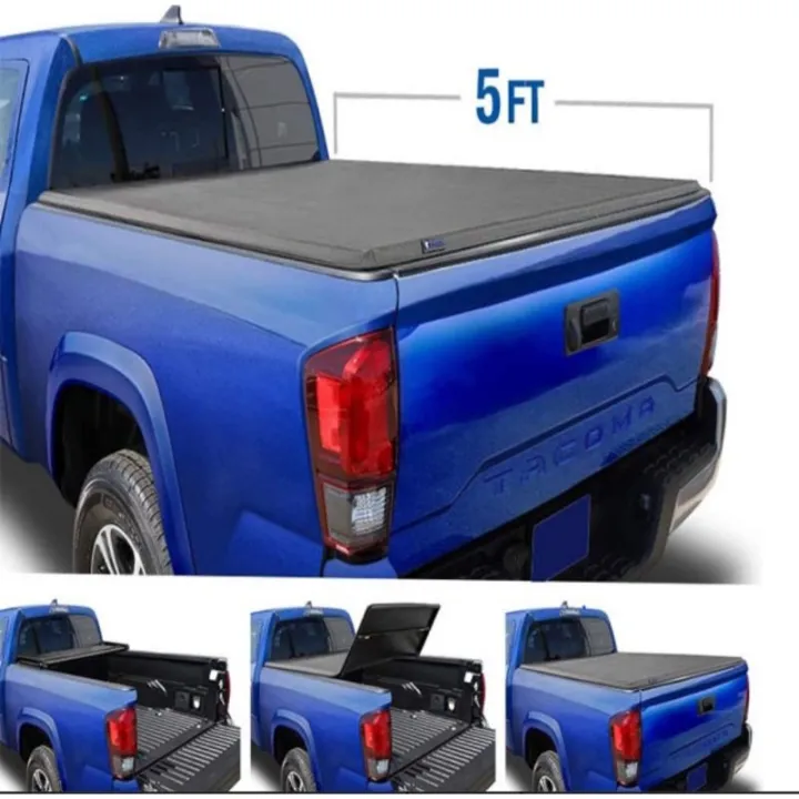 Tyger Auto T3 Soft Tri-Fold Truck Bed Tonneau Cover For Nissan Frontier ...