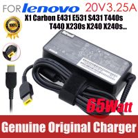 Charger Laptop อะแดปเตอร์3.25A 20V ดั้งเดิมสำหรับ X240 X270 X260 K3-IML 14s-IWL E440 E450 E550 E560 45N0262 E431