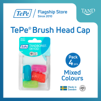 (แพ็ค 4 ชิ้น) TePe® Brush Head Cap กล่องปิดหัวแปรงสีฟัน สำหรับเดินทาง