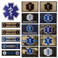 XICC Star Of Life เย็บปักถักร้อย Patches กู้ภัย Save Lives Paramedic Badge Armband ทหารผ้าสติกเกอร์กระเป๋าเป้สะพายหลัง Applique