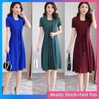 COD DSFGRDGHHHHH M-5XL 2021 plus size dress womens summer short sleeve waistband slim A-line skirt oversized dress