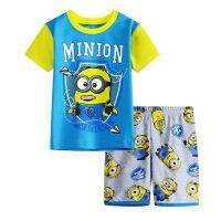 Child Kids Sleepwear Pajamas Outfit T-shirt Pants Minions Shorts Pyjama Pjs Set