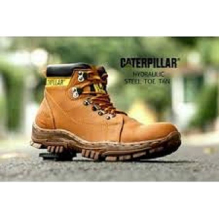 price-caterpillar-hydraulic-brown-black-tan-steel-toe-safety-boots