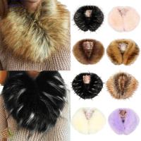 QIEQ MALL Neckerchief Shawl Winter Warm Women scarf Faux fur Coat collar