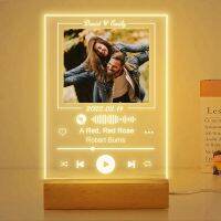 Plaque with Photo Personalized for Boyfriend Girlfriend, Custom Plaque with Picture, Custom Song Plaque with Color