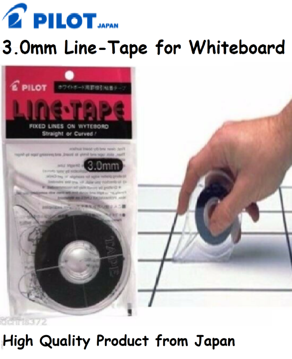 Pilot Whiteboard Line Tape 3.0mm for Whiteboard and Multi Usage form