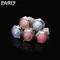 19mm Car Styling LED Metal Car Switch Metal Pushb Button Switch Monster for Honda Yamaha Logo Custom-made Customized Waterproof