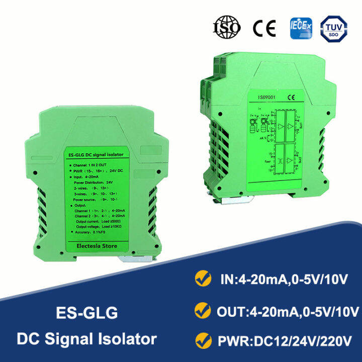 Analog DC Signal Isolation Transmitter Current, Voltage Sensor Multi
