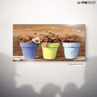 U-RO DECOR รุ่น FLOWERPOTS ฟลาวเวอร์ พ๊อตส์ ภาพพิมพ์ 50x100 ซม.