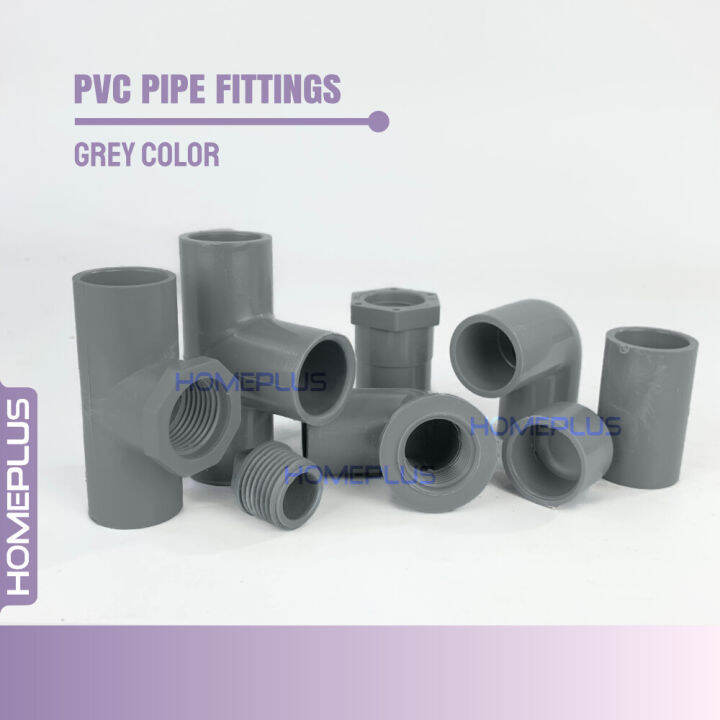 PVC Pipe Fittings Elbow Tee Socket Paip Penyambung Corner L T Valve Cap ...