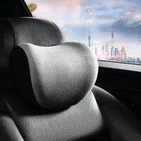 Car Neck Pillow Universal Environmental Suede Memory Foam For Head Relief Pain Seat Headrest Accessories