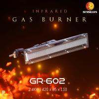 หัวเตาอินฟาเรด GR-602 สำหรับเตาอบอุตสาหกรรม เตาอบสี ขนาด 420 มม. x 85 มม. หัวเตาแก๊สอินฟาเรด เตาปิ้งย่างอินฟาเรด แผงรังผึ้ง