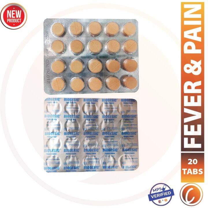 new2022 [EXPIRY 04/2024] UNILAB BIOGESIC Paracetamol / Acetaminophen