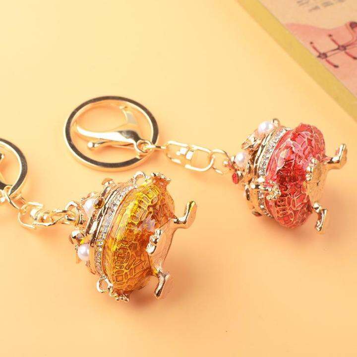 cornucopia-keychain-ingot-จี้โลหะสไตล์จีน-creative-golden-key-pendant