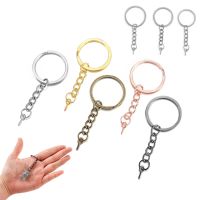 10-20pcs/lot 25 28 30mm Metal Blank Key Chain Ring With Screw Eye Pin for DIY Key Chains Jewelry Making Finding Accessories Key Chains