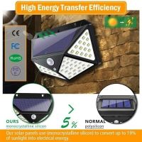 LED Solar Wall Lamp All Sides Luminous Solar Induction Lamp Human Courtyard Wall Lamp Waterproof Stairs Outdoor Light