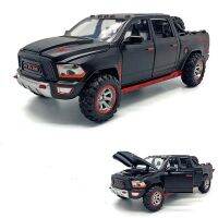 1:32 Dodge Ram TRX Pickup โมเดลรถรุ่นใหม่แบบจำลองรถจากโลหะอัลลอยด์โลหะใหม่มีไฟและเสียงแบบดึงถอยหลังสำหรับเด็กรถของเล่นสำหรับเด็กผู้ชาย E103ของขวัญ