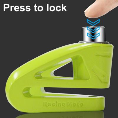 Mountain Bike Disc Brake Lock Keys Press Type Mini Portable Anti-Theft Zinc Alloy Heavy Duty Bicycle Disc Lock Locks