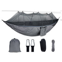 Outdoor Camping Tent Hammock Swing Bed With Mosquito Net High Strength Parachute Hanging Hunting Sleeping Swing Bed XA152A