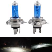 2x H4 100W 6000K Car Xenon Gas Halogen Headlight Headlamp Lamp Bulbs Blue Shell Suits For Cars With 12V Battery Voltage