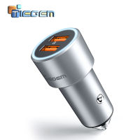 TIEGEM อะแดปเตอร์ชาร์จเร็ว3.0อเนกประสงค์ที่ชาร์จแบตในรถสอง USB สำหรับโทรศัพท์มือถือ X 8ซัมซุงแอลจี HTC